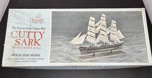 Scientific Cutty Sark China Clipper Ship Wood Model Kit with Cloth Sails 163 - Picture 1 of 22
