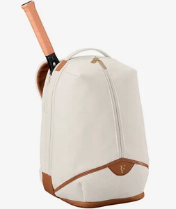 Wilson 2025 Roger Federer LAWN Backpack Tennis Racket Racquet Bag Sports Cream - Picture 1 of 11