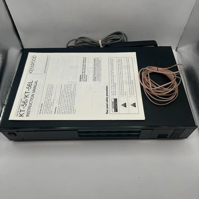 Kenwood KT-56 AM/FM Tuner 16-Channel Stereo Synthesizer Cables & Manual Tested - Image 1 of 4