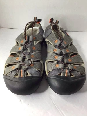 Sandalia Keen para hombre gris y naranja punta cerrada talla 10,5 usada Foto 1 de 4