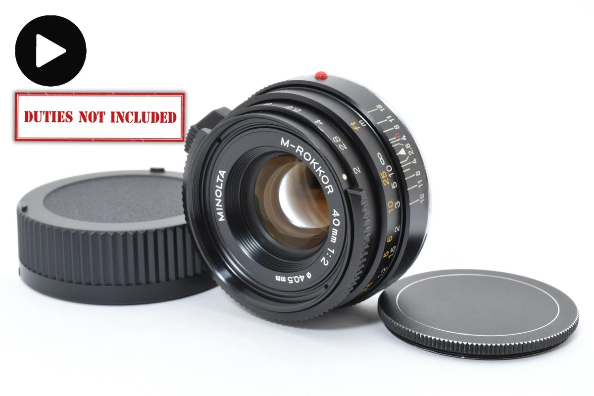 Minolta M Rokkor 40mm F2 for sale - eBay