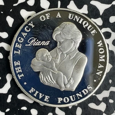 2007 Alderney £5 Pounds Lot#C2214 Large Silver Coin! Proof! KM#175A - Image 1 of 2