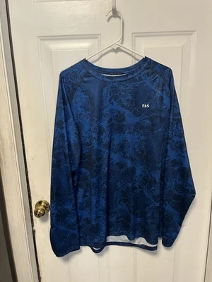 Camisa de hombre Field and Stream Tech manga larga UV 30 proteger azul XLarge pesca Foto 1 de 3