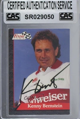 CAS Certified 1993 Finish Line NHRA Kenny Bernstein #10 Sealed Auto HOF - Image 1 of 2