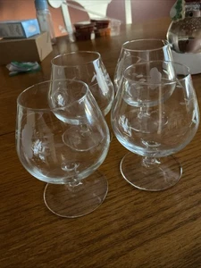 PRINCESS HOUSE HERITAGE CRYSTAL BRANDY SNIFTER #404 Set 4 - Picture 1 of 4