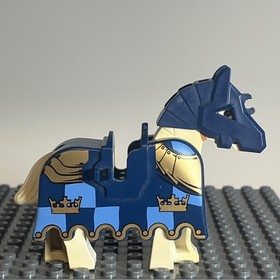 LEGO Castle Fantasy Era Horse Barding Ruffled Edge Gold Crowns 2490pb07 7009 2K