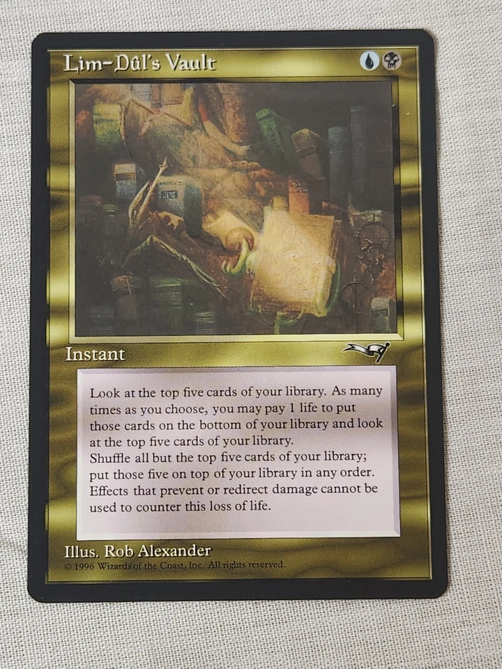 NM Lim-Dul's Vault Alliances Mtg Magic the Gathering - Image 1 of 2