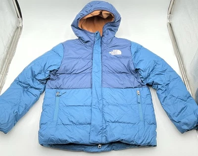 Chaqueta polar acolchada con capucha The North Face WP para niño - azul - talla: 7/8 Foto 1 de 4