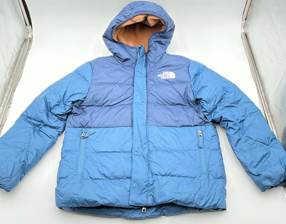 Chaqueta polar acolchada con capucha The North Face WP para niño - azul - talla: 7/8 Foto 1 de 4