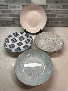 Fiorella~Cuencos de cereales/sopa/ensalada 7,75”~4 patrones coloridos diferentes~Juego de 4 - Imagen 1 de 10