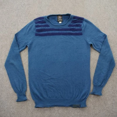 Diesel Sweater Mens Medium Blue Pullover Knit Crew Neck Wool Long Sleeve - Image 1 of 4