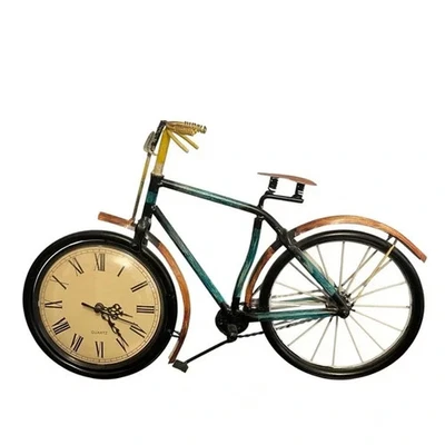 Urban Trends Metal Vintage Style Bicycle Clock 16" X 9" - Image 1 of 4