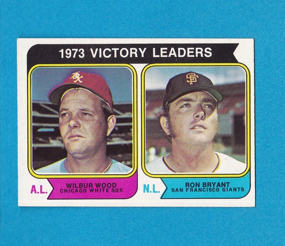 Juego de béisbol Topps 1974 Break 205 Victory Leaders casi nuevo Foto 1 de 1