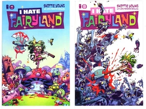 I HATE FAIRYLAND #1 2 COVER A Set NM+ 9.6 KEY Skottie Young IMAGE COMICS 2015 - Picture 1 of 5