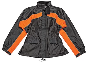 Joe Rocket RS-2 Two-Piece Rain Suit (Large, Black/Orange) - Picture 1 of 3
