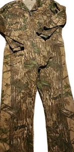 Vtg Cabelas Camo Hunting Coveralls Realtree 90s USA Made Jumpsuit 2XL Tall  - Picture 1 of 9