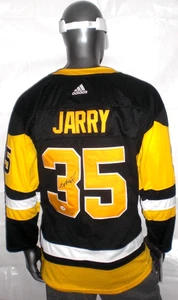 TRISTAN JARRY SIGNIERTES SCHWARZES ADIDAS TRIKOT VON PITTSBURGH PENGUINS - J.S.A. Zertifiziert - Bild 1 von 12