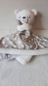Just One You Bear Sicherheitsdecke Baby Lovey grau weiß gepunktet Carters 67842 - Bild 1 von 5