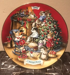 Plato de Navidad Avon 1992 para compartir Navidad con amigos - Imagen 1 de 8