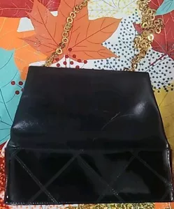 Salvatore Ferragamo Schultertasche/Geldbörse gesteppt schwarz Leder BA214156 - Bild 1 von 6