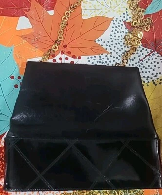 Bolso/cartera de hombro Salvatore Ferragamo acolchado de cuero negro BA214156 Foto 1 de 4