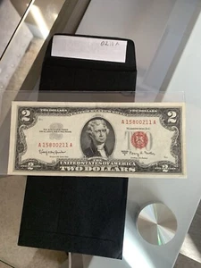 1963 2 Dollar Zwei Dollar Schein Red Seal - Bild 1 von 3