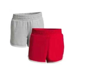 Wonder Nation Girls Print Jersey Shorts Size M (7-8) Brilliant Red/Grey Heat NWT - Picture 1 of 3
