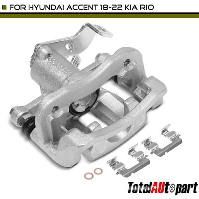 Pinza de freno con soporte para Hyundai Accent 18-22 Kia Rio lado del pasajero trasero Foto 1 de 4