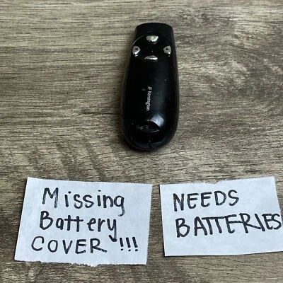 Control remoto presentador láser verde de 4 botones inalámbrico portátil negro Kensington Foto 1 de 4