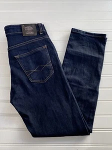 Zara Boys Bootcut Dark Blue Stretch Jeans Size 10 Adjustable Waist Kids Youth - Picture 1 of 12