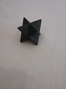 "SHUNGITE STONE OF LIFE"MERKABA STAR OF DAVID HEALING STONE-EMF PROTECTION - Picture 1 of 3