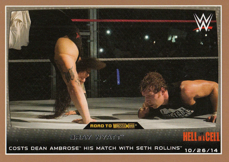 Bray Wyatt 2015 Topps Road To Wrestlemania Bronze Parallel Card #57 - Image 1 of 1