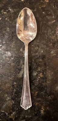 Antique Coin Silver Teaspoon RW&S  11g No Mono 4.25” LL153 - Image 1 of 4