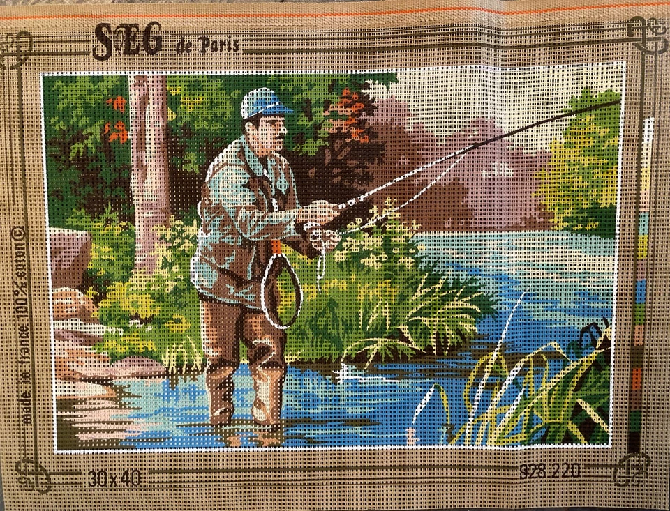 @@@*******SUPERBE CANEVAS NEUF DE SEG AVEC REF- 40X30CM******@@ - Photo 1/1