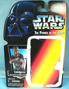 Tarjeta completa Kenner Star Wars Power of the Force POTF Chewbacca. - Imagen 1 de 3