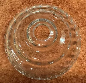 "Antiguo cuenco de cristal lámpara parte bobeche, 6""" - Imagen 1 de 3