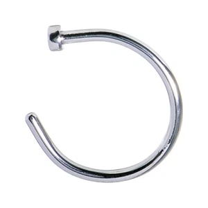 Nose Chin Hoop G23 Titanium Earring Lip Helix Rook Piercing Snug Ring 20g 8mm - Picture 1 of 3