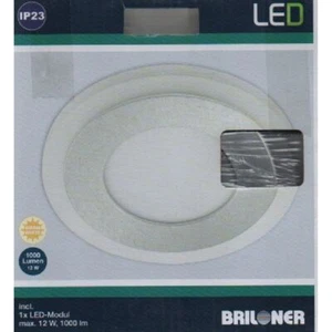 Briloner LED Einbauleuchte rund Aluminium 12W Modul 1000lm warmweiß schaltbar - Bild 1 von 1