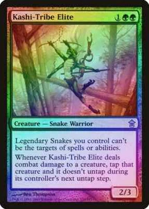 Kashi-Tribe Elite FOIL Saviors of Kamigawa NM Green Uncommon MTG - Picture 1 of 1