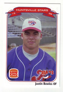 1998 Huntsville Stars Justin Bowles #19 - Minor League Team Issue