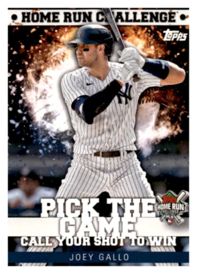 2022 Topps Home Run Challenge Code #HRC-21 Joey Gallo NM-MT Yankees - Image 1 of 2