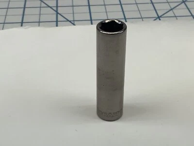 KOBALT 22762, 3/8in. 1/4 Drive 6pt Deep SAE Socket, USA Made - Image 1 of 4