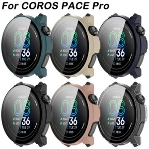 PC+Tempered Screen Protector Anti-Scratch Cover Shell for COROS PACE Pro - Zdjęcie 1 z 18