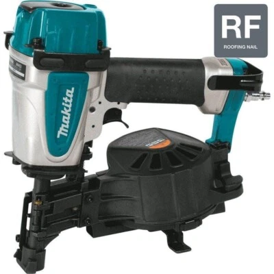 Makita AN453 Roofing Coil Nailer Aluminum Air Tool 1-3/4 in. 15° Teal RECON - Image 1 of 4