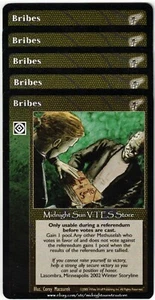 Bribes x4 + 1 Kindred Most Wanted V:TES VTES Vampire CCG - Picture 1 of 1