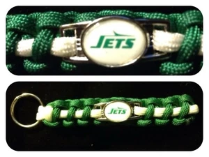 New York Jets inspirierter Paracord/Survival-Schlüsselanhänger - Bild 1 von 1
