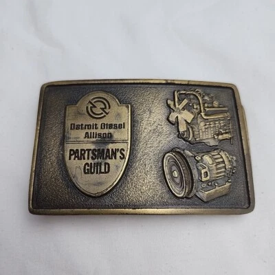 De Colección Detroit Diesel Allison Partman's Guild Hebilla de Cinturón Exclusiva Indiana Metal  Foto 1 de 4