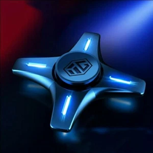 Glow In Dark High Quality All Metal Fidget Spinner R188 Bearing Very Smooth Blue - Picture 1 of 12
