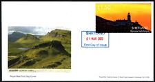 GB Local Cinderella Shetland Bressay Lighthouse £1.50 Perf First Day Cover 2022