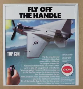 Cox Top Gun 1989 anuncio impreso vintage - Imagen 1 de 1